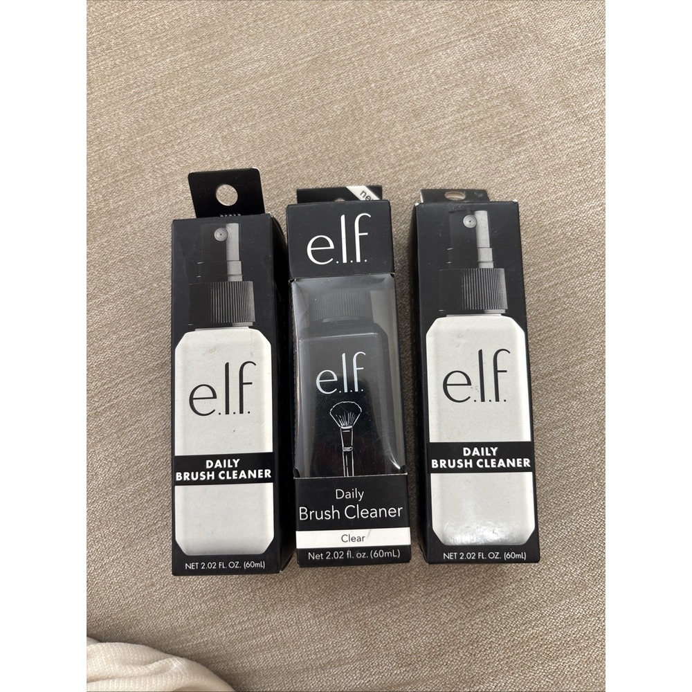 3 , e.l.f. Daily Makeup Brush Cleaner 2.02 Oz Each